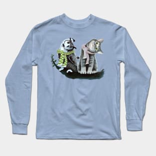 cat and owl Long Sleeve T-Shirt